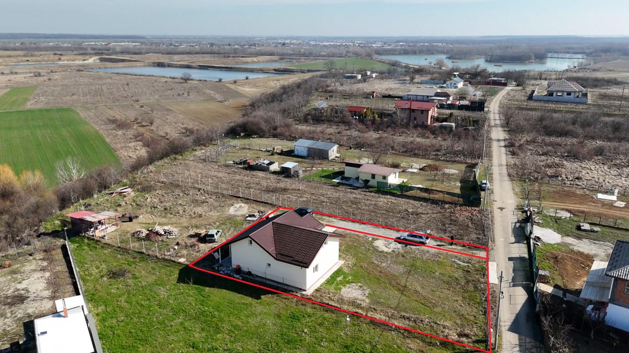 Casă P+M 120 mp LOT 676 mp Adunații-Copăceni, str Crizantemelor