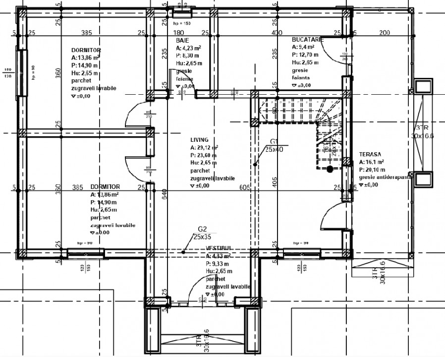 Casă P+M 120 mp LOT 676 mp Adunații-Copăceni, str Crizantemelor