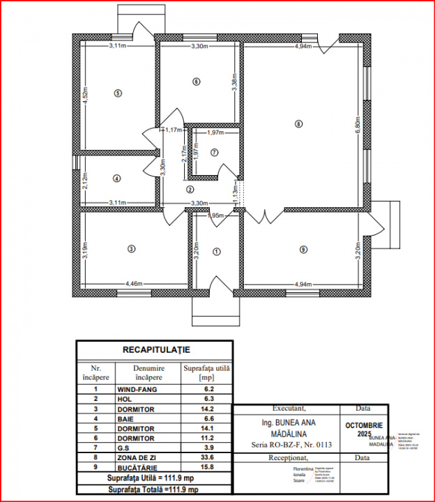 CLINCENI-ORDOREANU, CASA 126 MP, TEREN 443 MP!