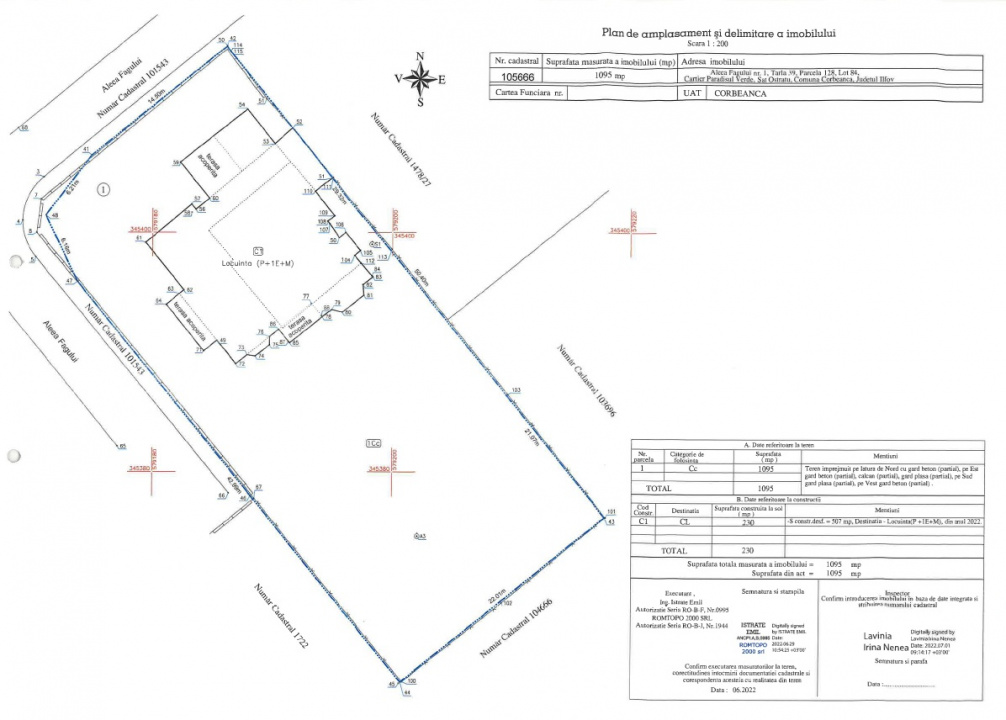 CORBEANCA-PARADISUL VERDE, VILA P+E+M 507 MP, LOT 1095 MP, LA PADURE!