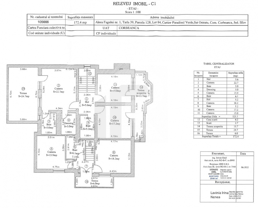 CORBEANCA-PARADISUL VERDE VILA P+E+M 507 MP, LOT 1095 MP 