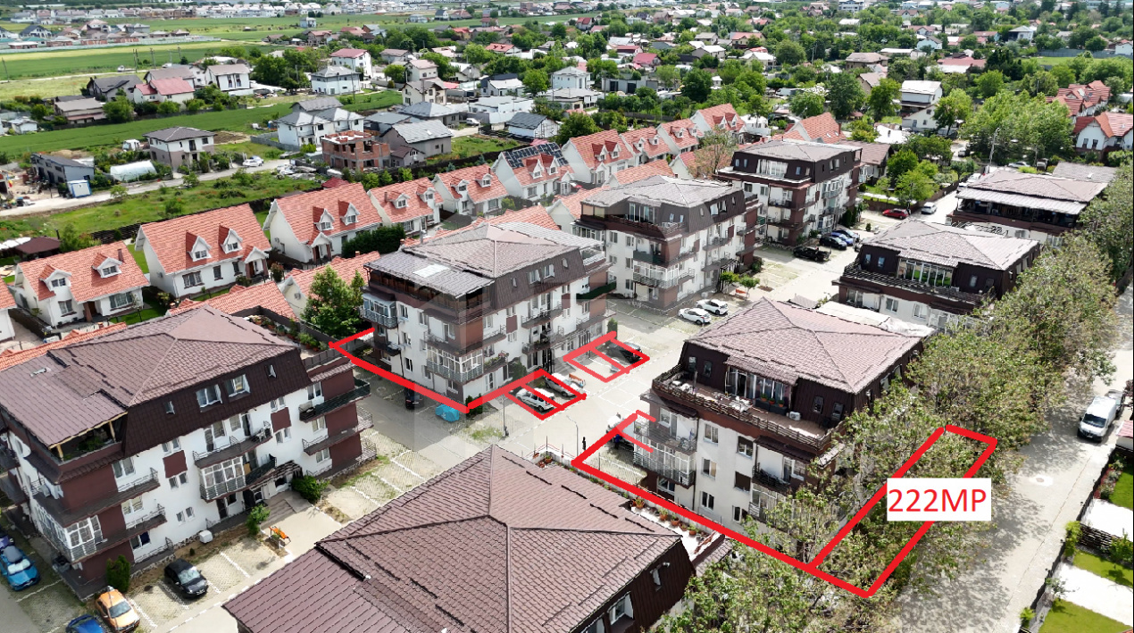 Spatiu Comercial 110 MP+lot 222 MP+2 locuri parcare New Residence