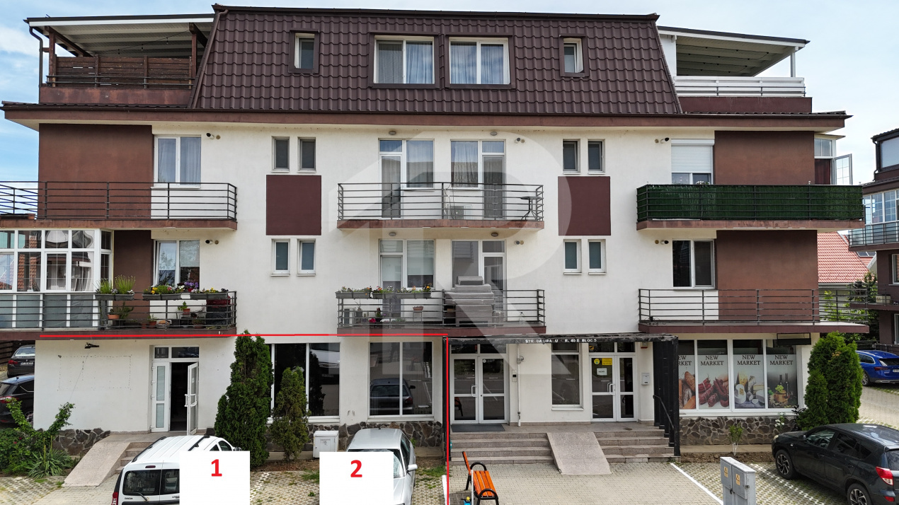 Spatiu Comercial 138,7 MP+2 locuri parcare New Residence