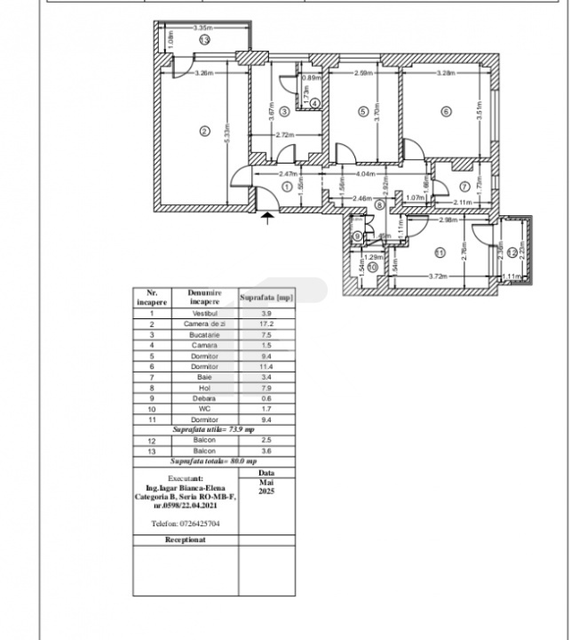 EXCLUSIVITATE_IANCULUI_Apartament 4 cam decomandat