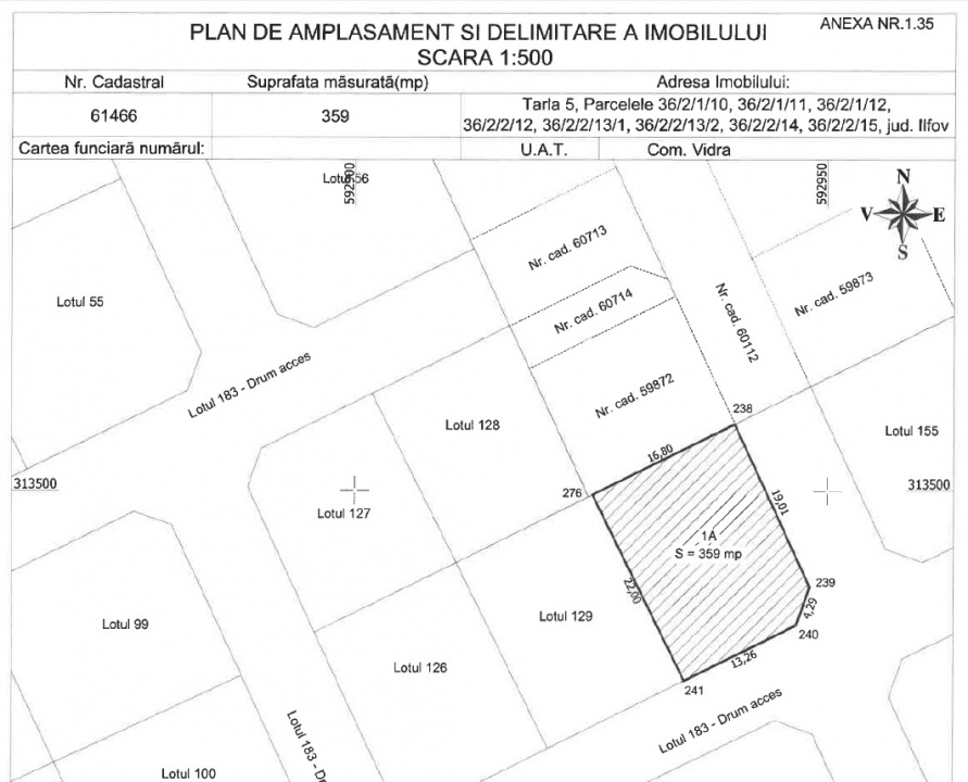 BERCENI-VIDRA, LOT-355 MP!