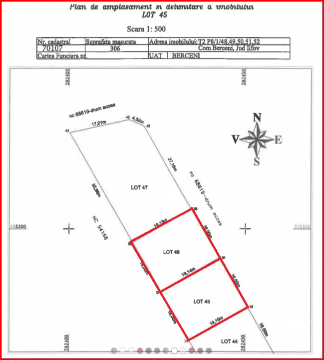 BERCENI, LOT 306 MP!
