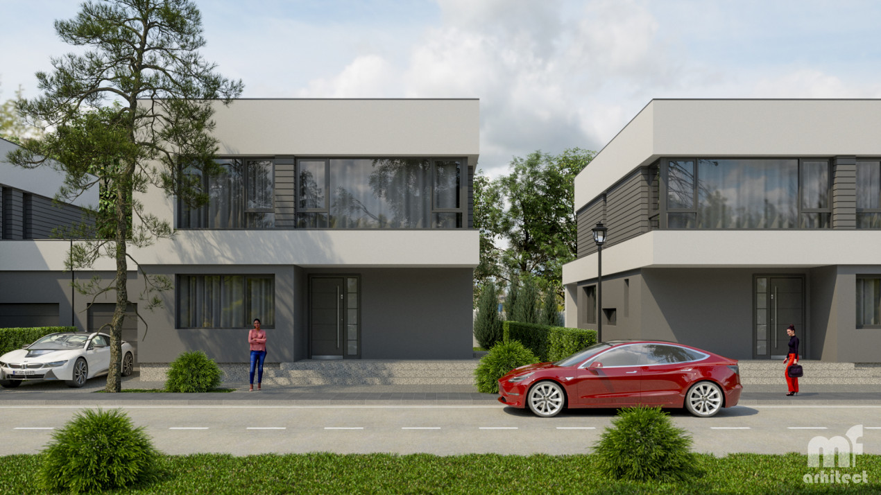 Vila individuala eco-friendly in complex nou  Rise Residence Otopeni-Tunari 