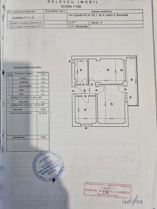 Apartament 2 camere decomandat Sos. Giurgiului Int. Ogradei 24